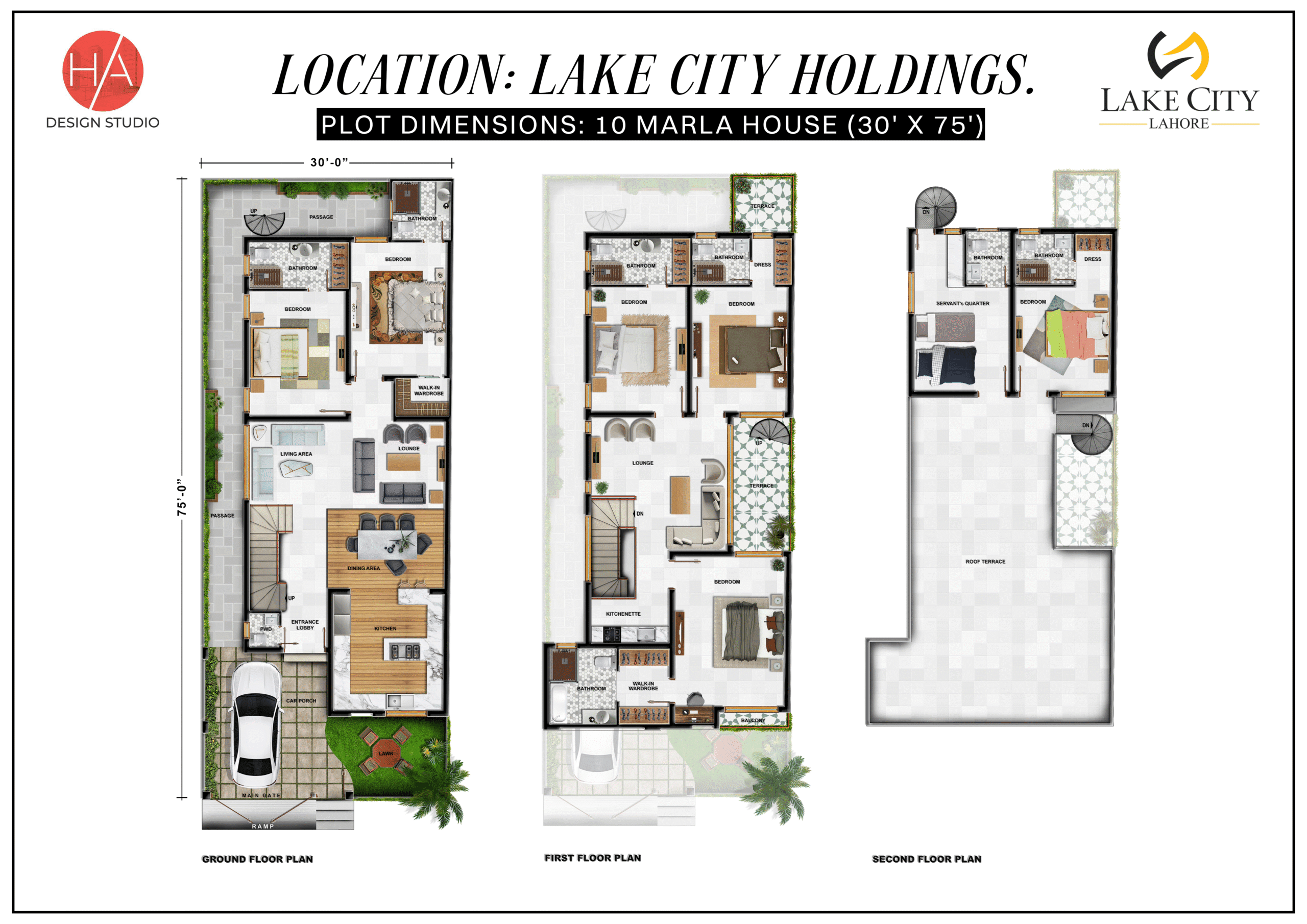 10 Marla House in lake city