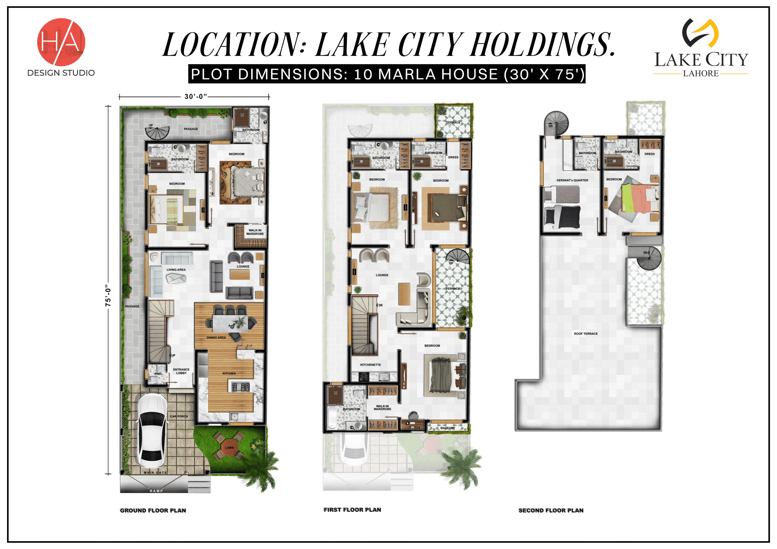 10 Marla House in lake city